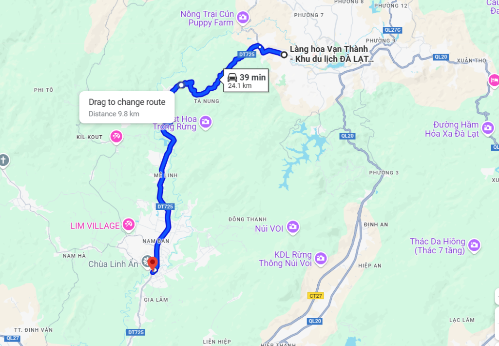 Cung đường Cam Ly – Vạn Thành – Tà Nung – Thác Voi